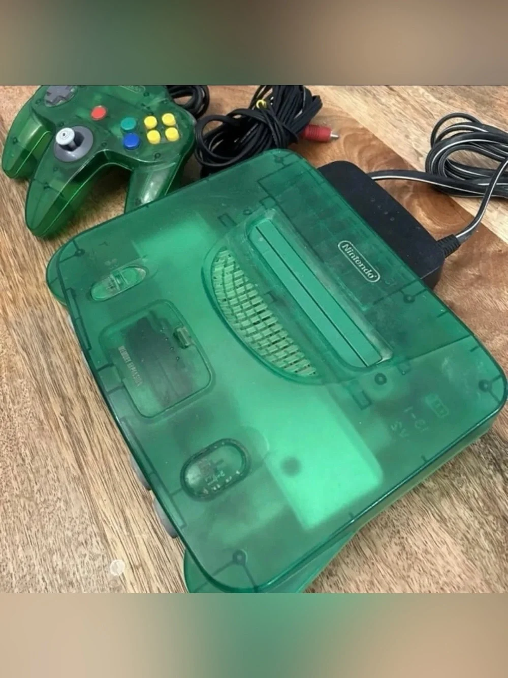 Nintendo 64 Jungle Green Funtastic Console OEM Controller Rare